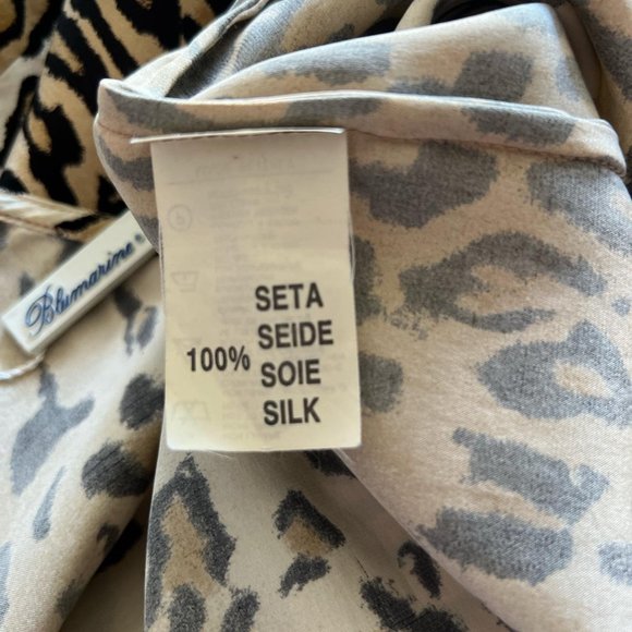 Blumarine Leopard Print Wrap Midi Dress - Picture 7 of 8